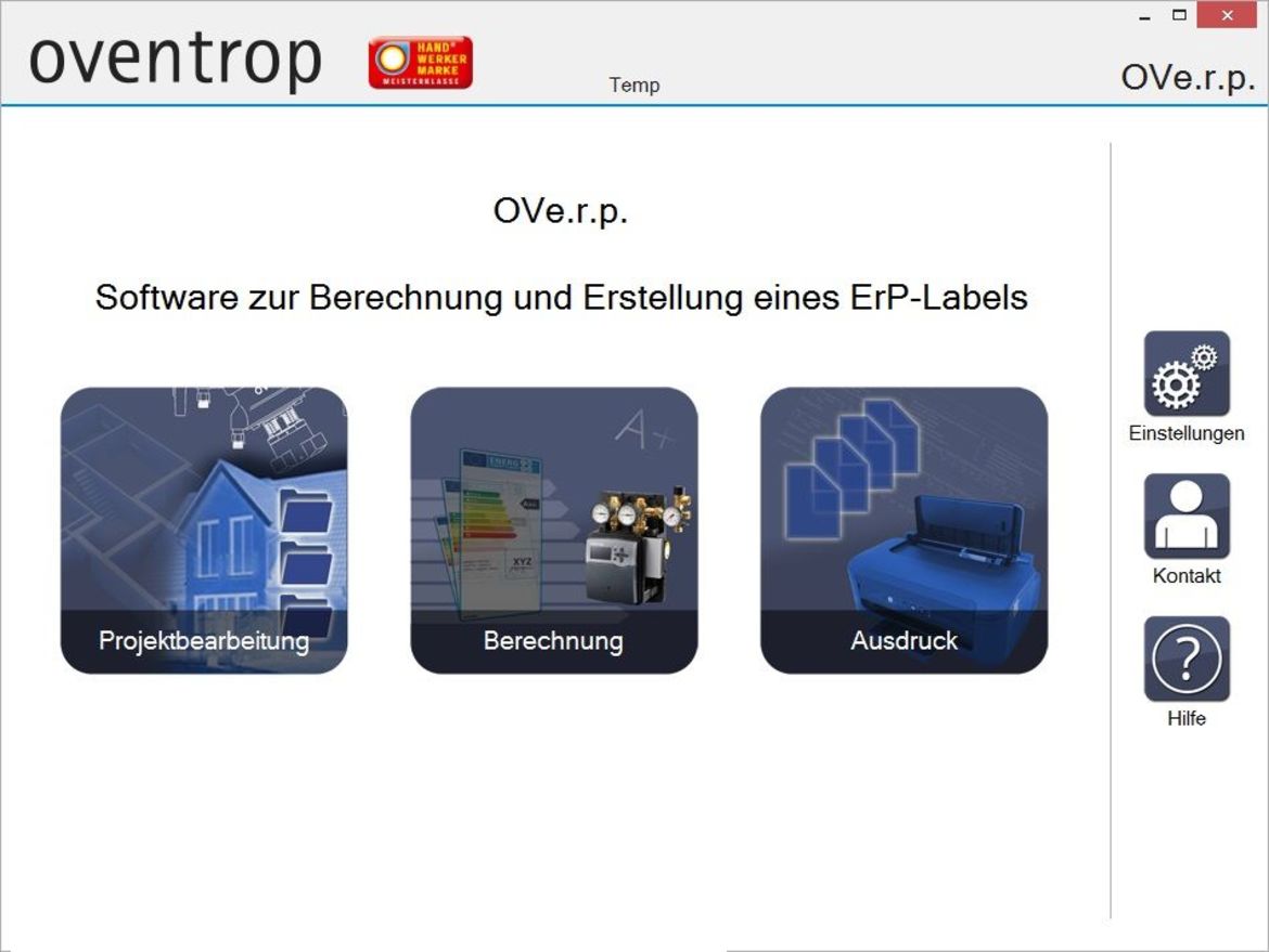 Software voor labelberekening ,,OVe.r.p."
