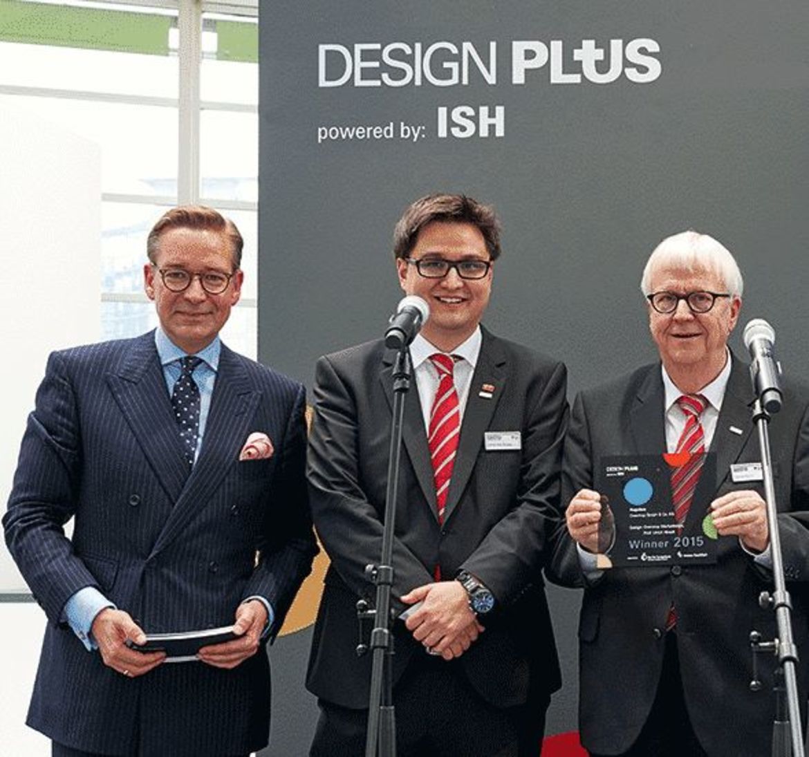 Preisverleihung "Design Plus" auf der "ISH", Frankfurt 2015