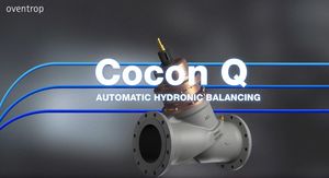 The pressure independent control valve “Cocon QTZ” with automatic flow control