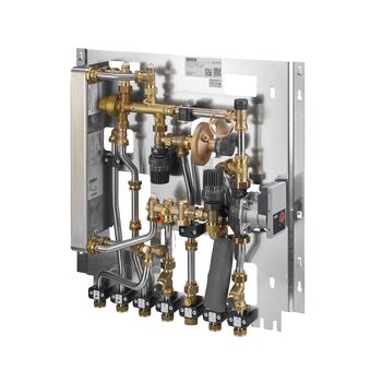 Regudis W-HTF Dwelling station with mixed heating circuit performance range 1, 12 l/min., heat exchanger nickel brazed