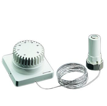 Uni FD Thermostat squeeze connection, 7-28 °C, 0 * 1-5, remote control 2 m, white