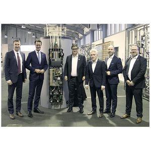 v.l.n.r. Patrick Sensburg, Hendrick Wüst, Johannes Rump, Jochen Fähnrich, Michael Scheller, Manfred Quirmbach